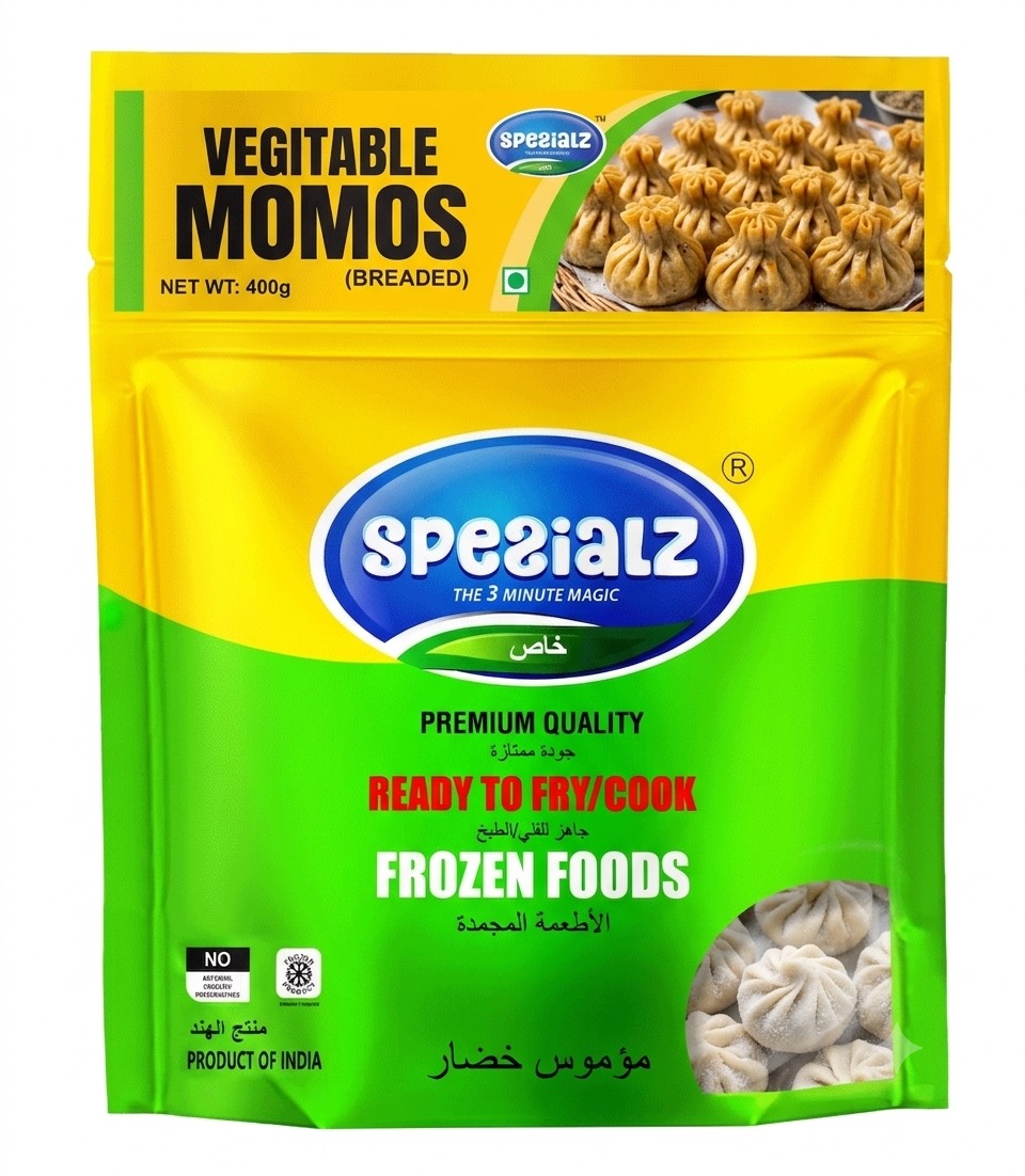 VEG MOMOS FROZEN ( Pack Of 14 Pcs 400.gm )
